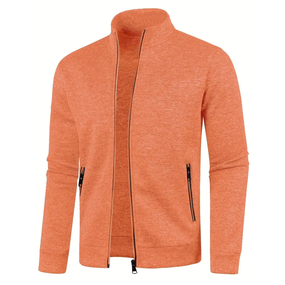 James™ | Classic Zip-Up Knit Jacket