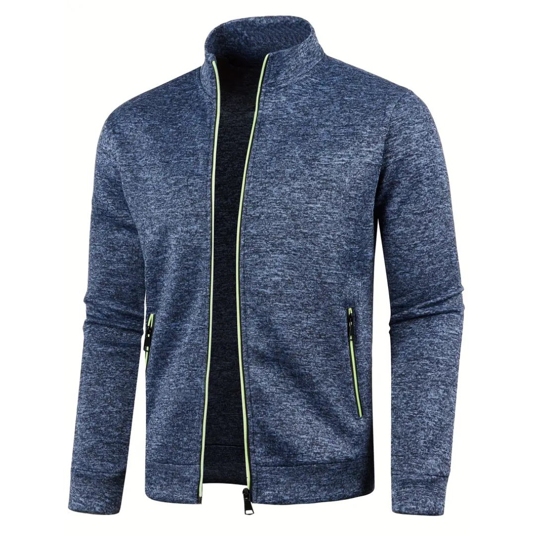 James™ | Classic Zip-Up Knit Jacket