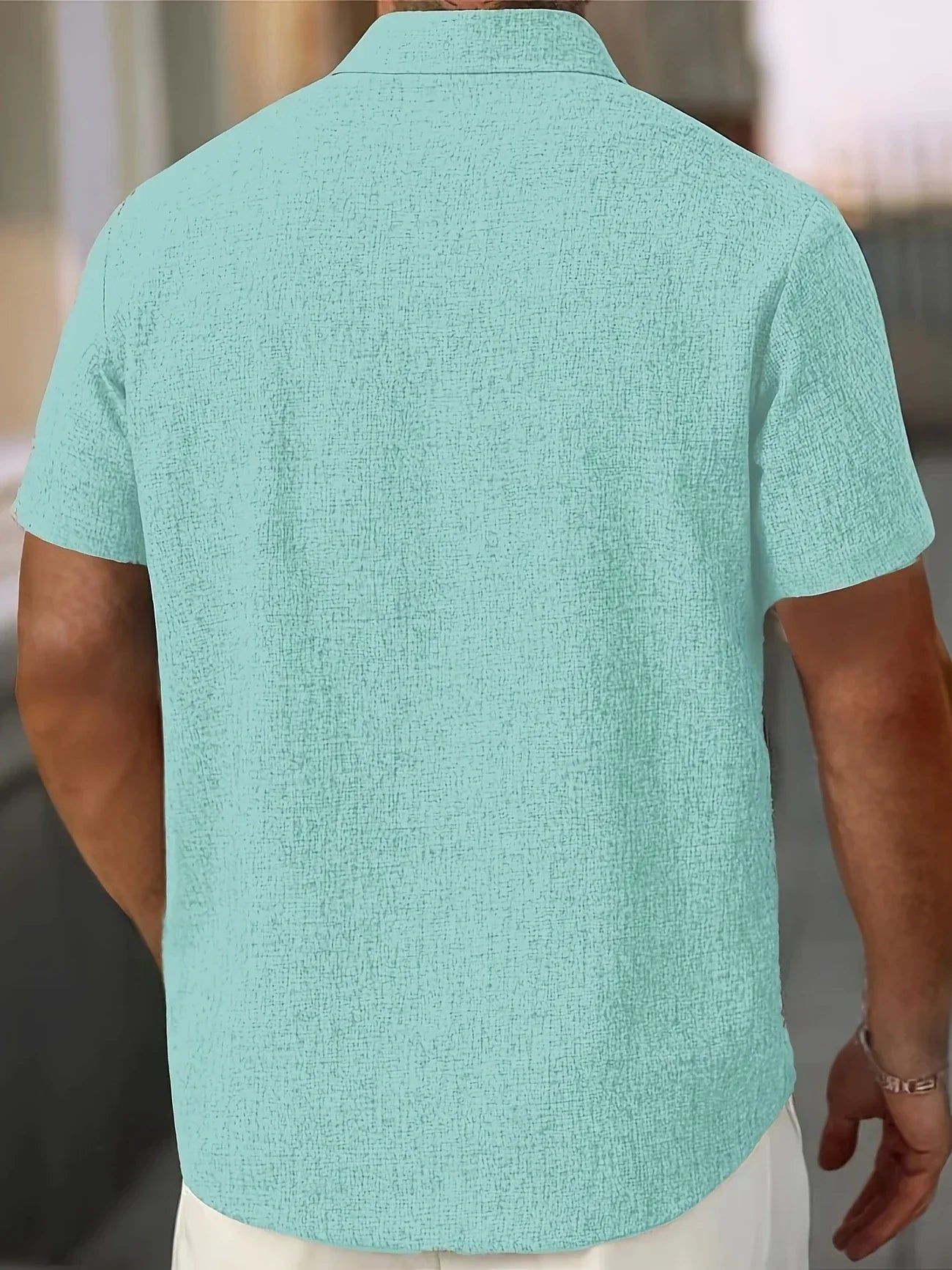 James™ | Lightweight Short-Sleeve Linen Blend Shirt