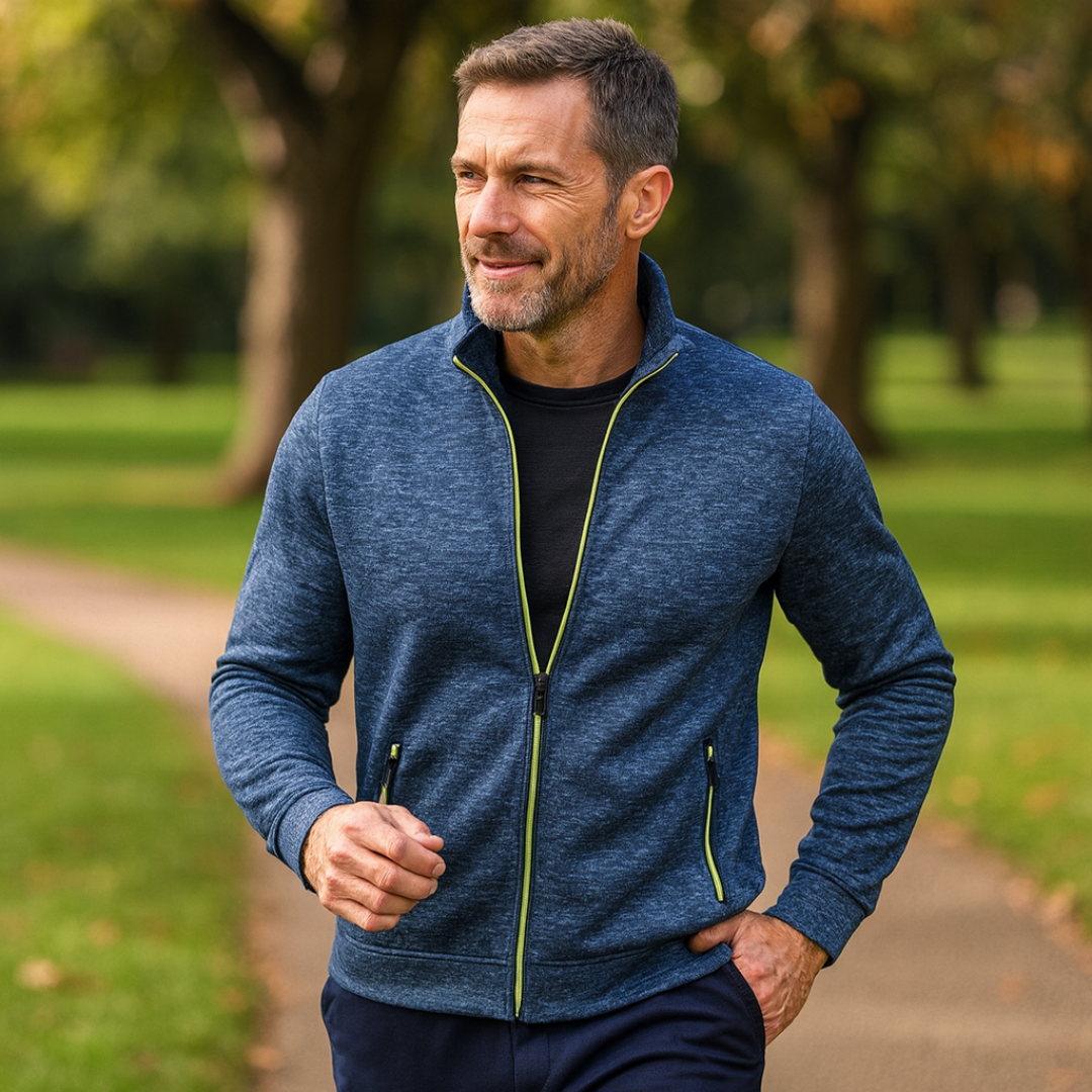 James™ | Classic Zip-Up Knit Jacket