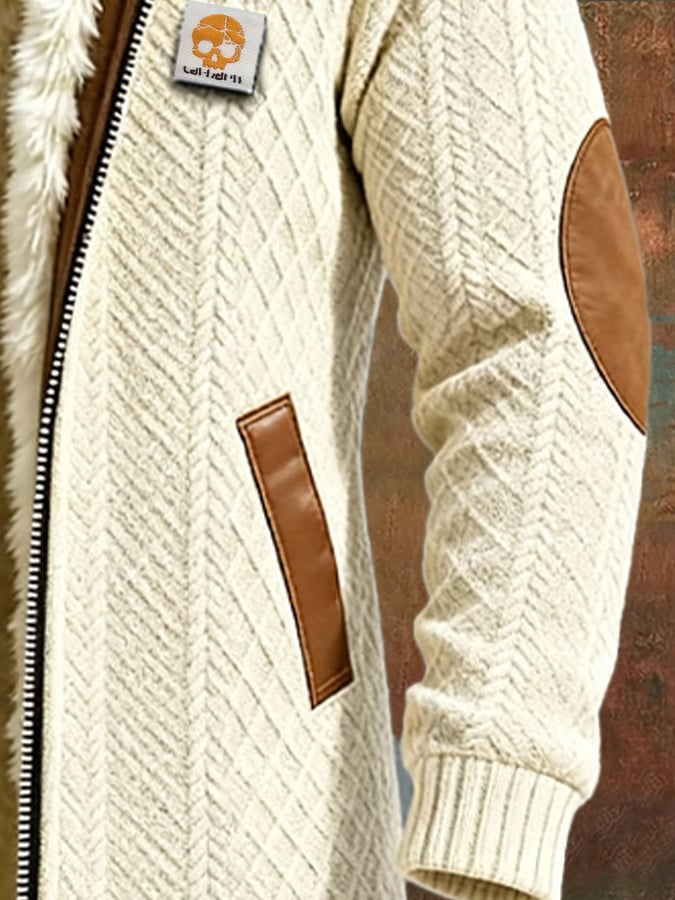 James™ | Mid-Length Retro Jacquard Coat