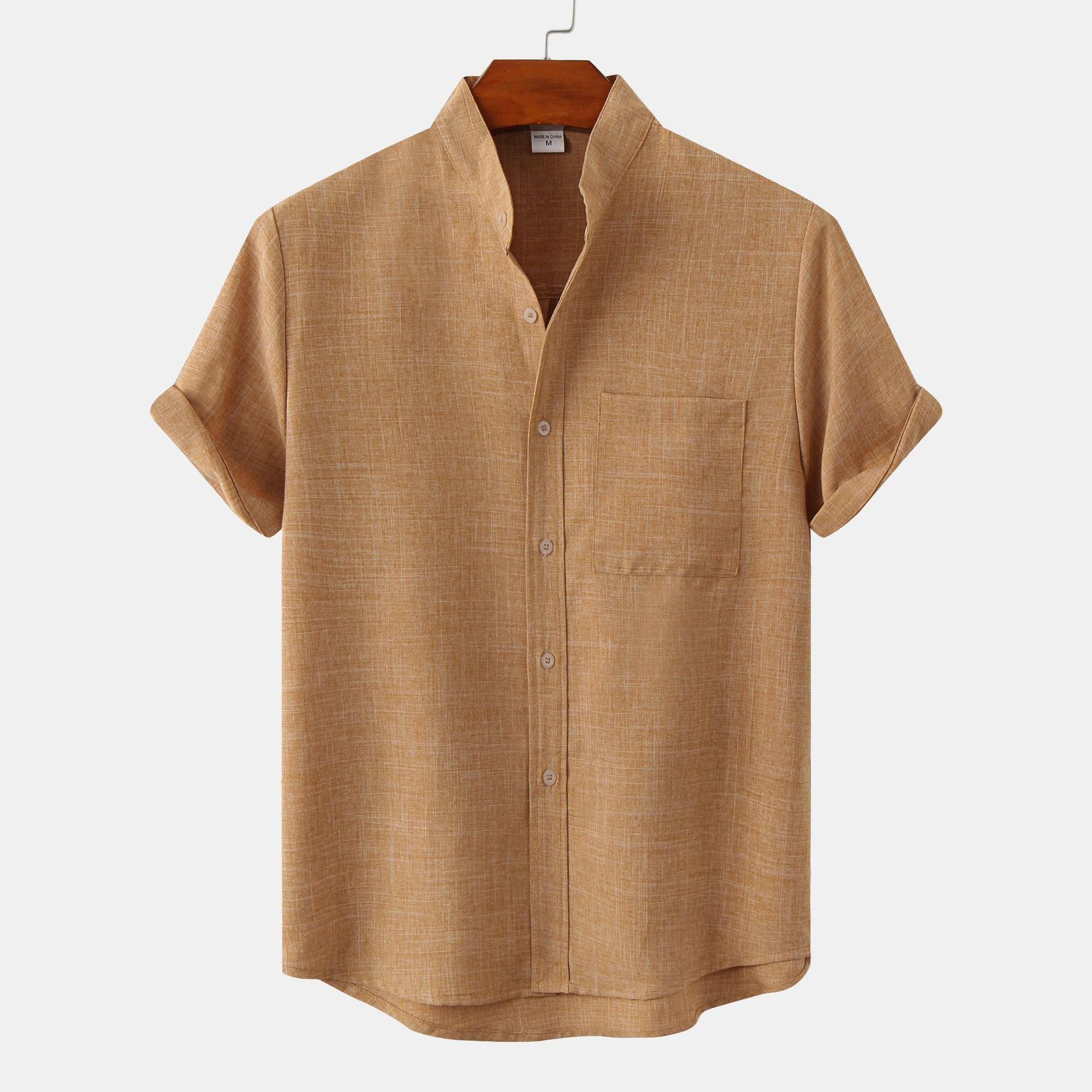 James™ | Solid Cotton Shirt with Buttons