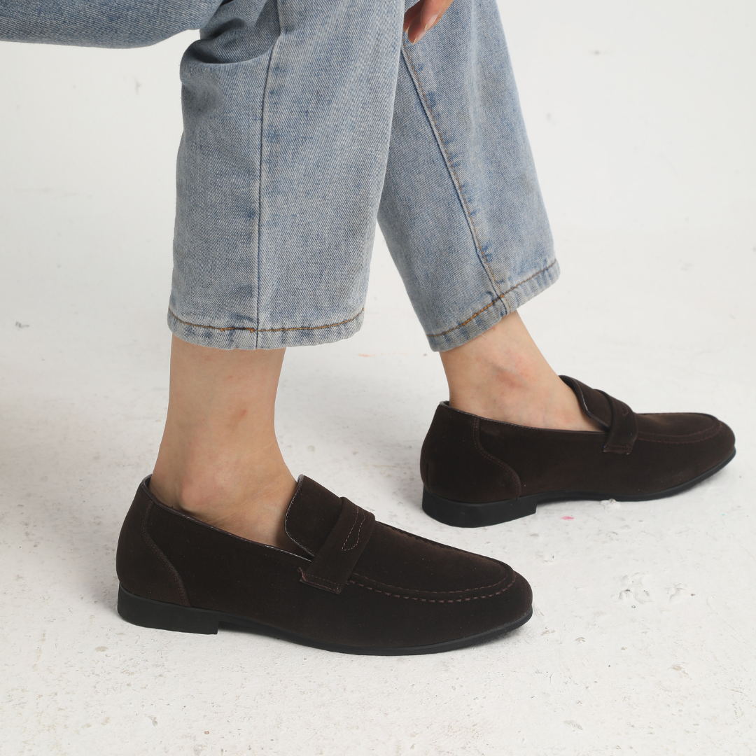 James™ | Suede Strap Loafers