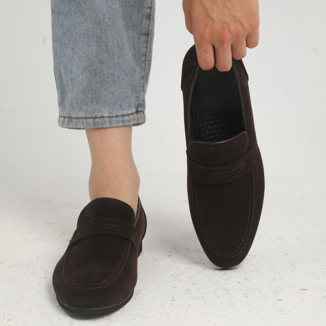 James™ | Suede Strap Loafers