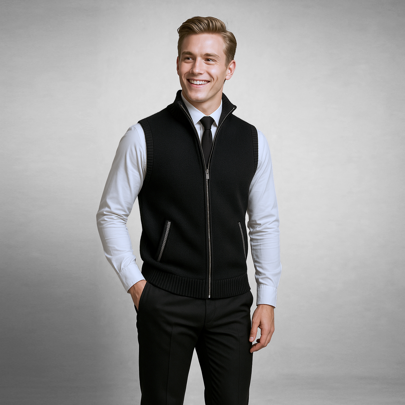 James™ | Full-Zip Sweater Vest