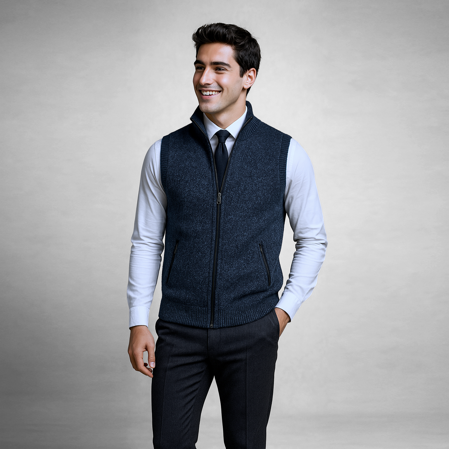 James™ | Full-Zip Sweater Vest
