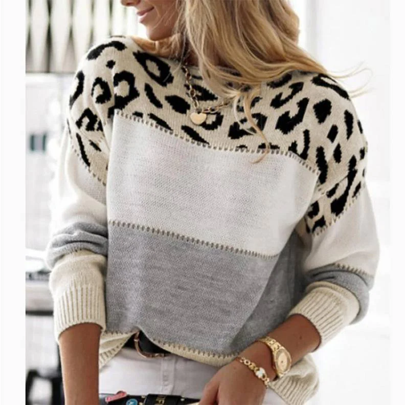 Jane™ | Casual Leopard Print Sweater
