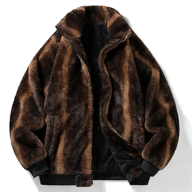 Luciano Fur Bomber Coat