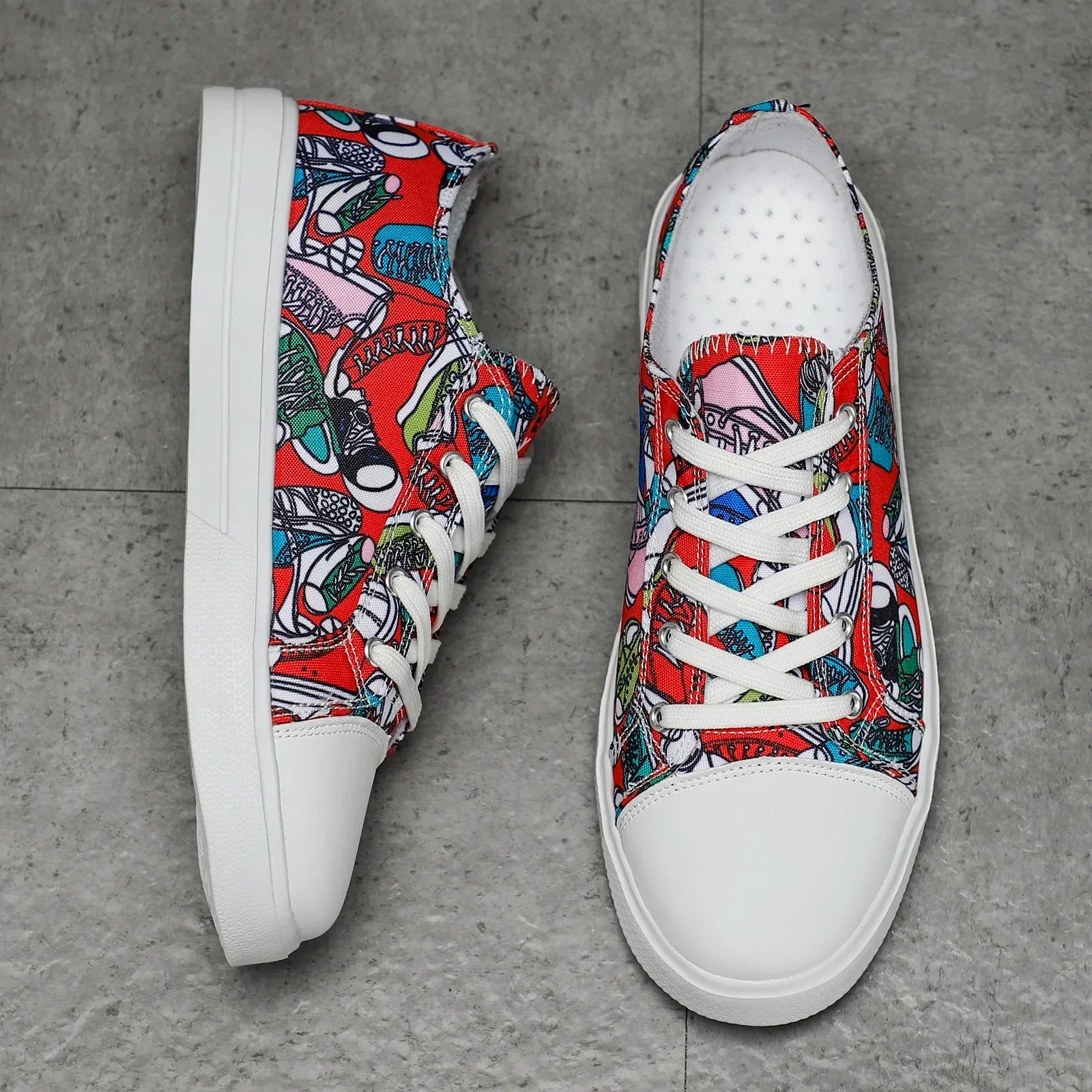 Doodle Mesh Sneakers