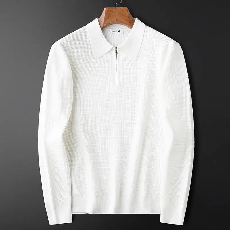 James™ | Oakridge Knit Zip Polo
