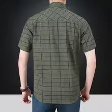 James™ | Elegant Short-Sleeve Checkered Shirt