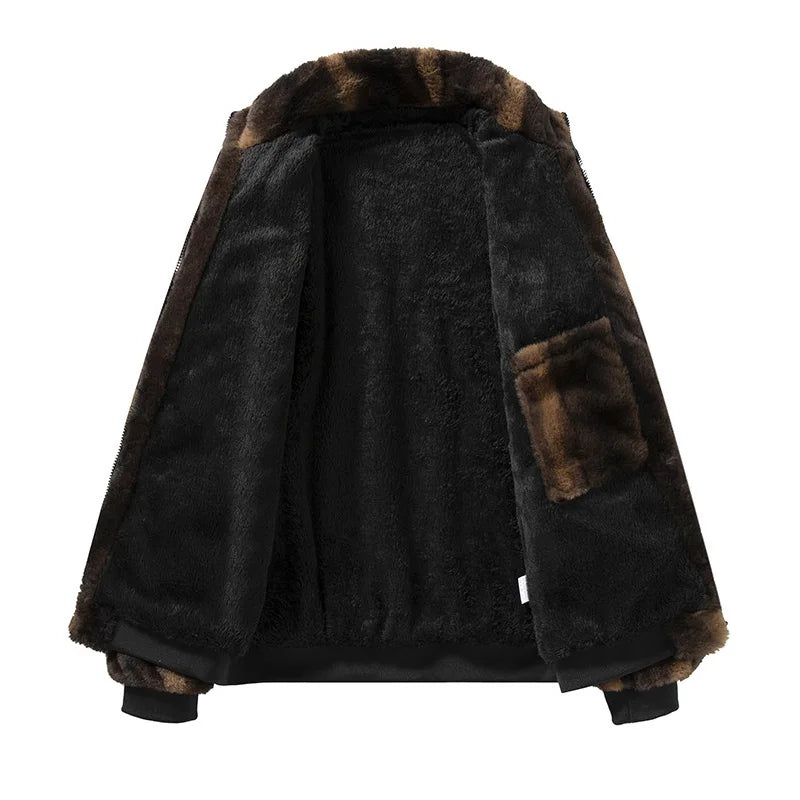 Luciano Fur Bomber Coat