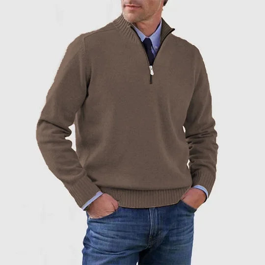 James™ | Elegant Men's Quarter-Zip Pullover