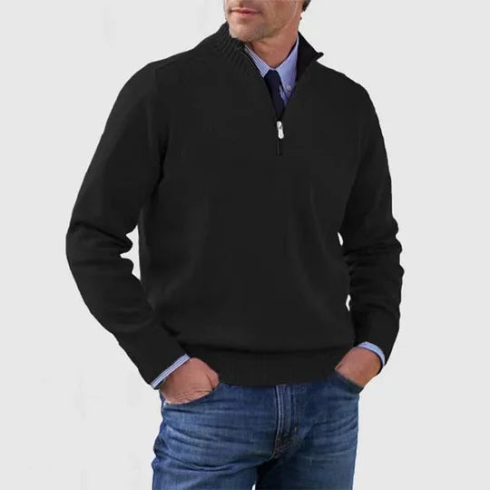 James™ | Elegant Men's Quarter-Zip Pullover