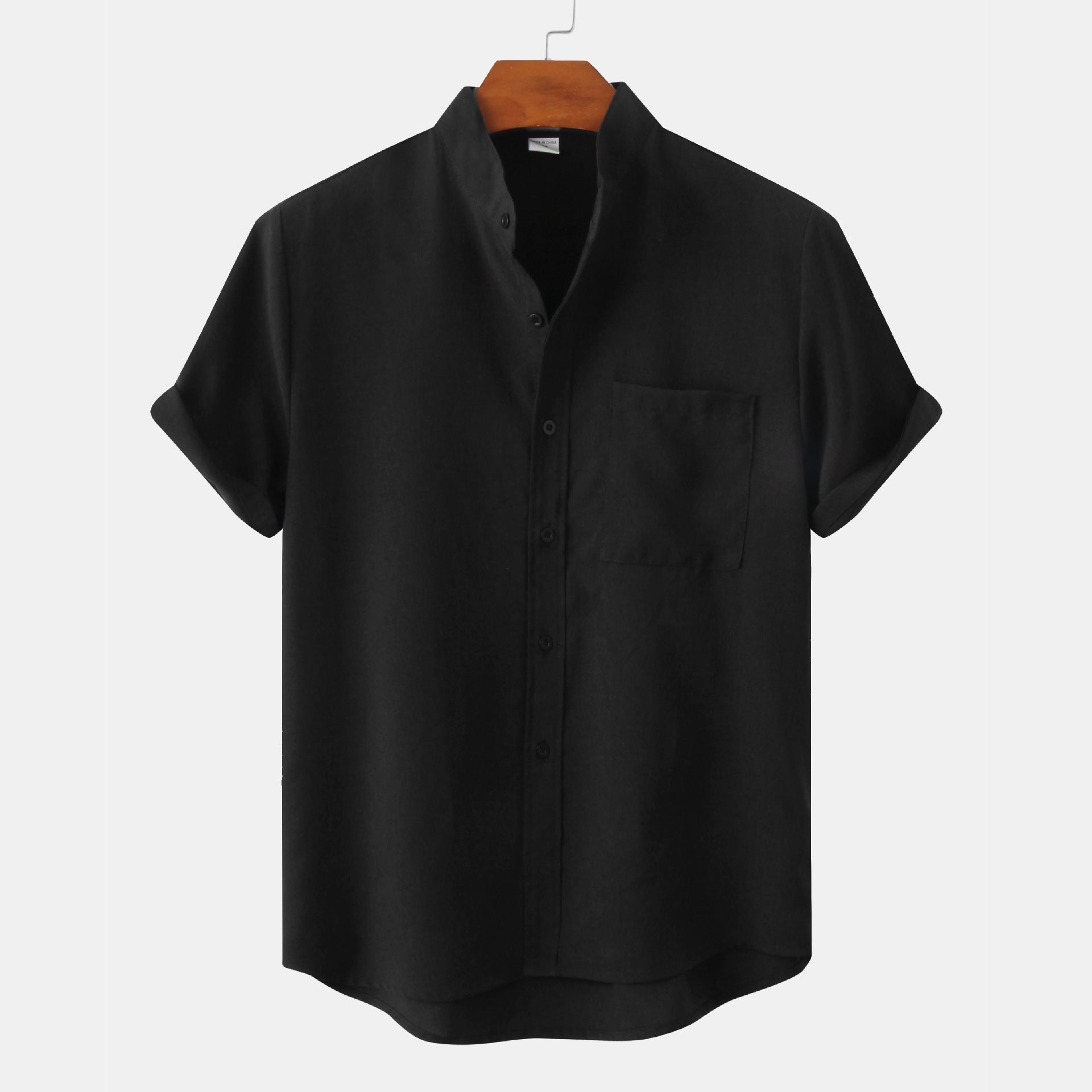 James™ | Solid Cotton Shirt with Buttons