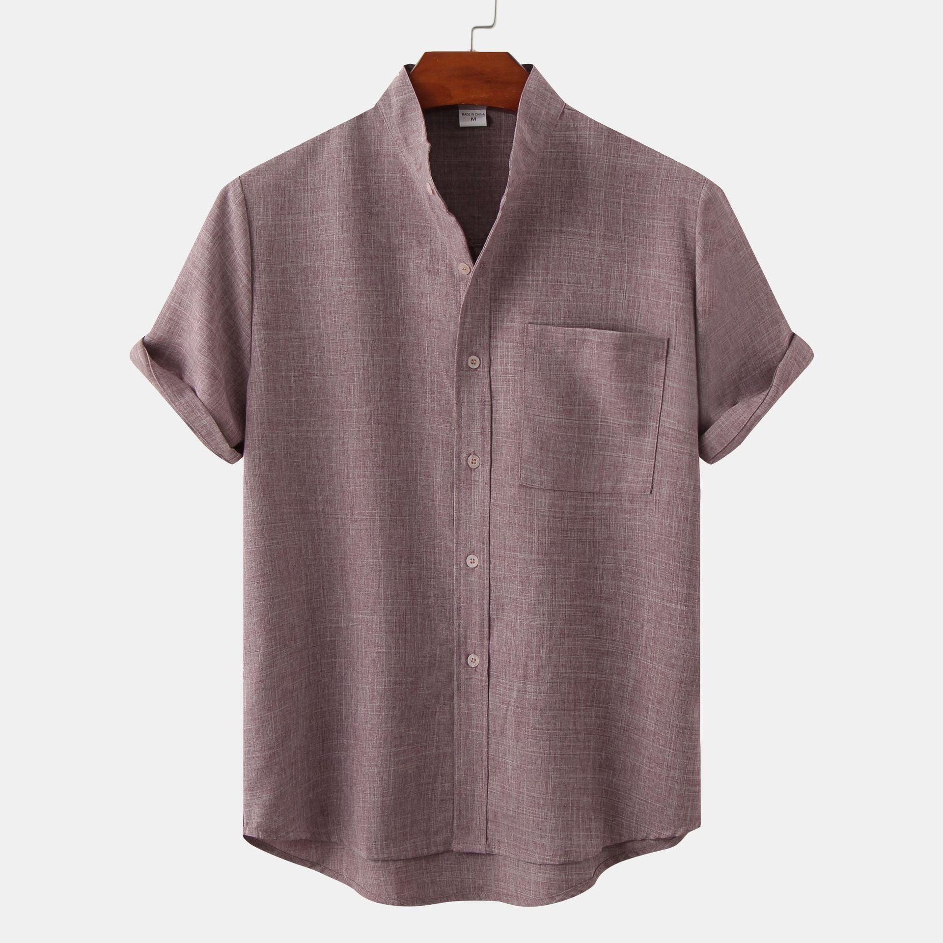 James™ | Solid Cotton Shirt with Buttons