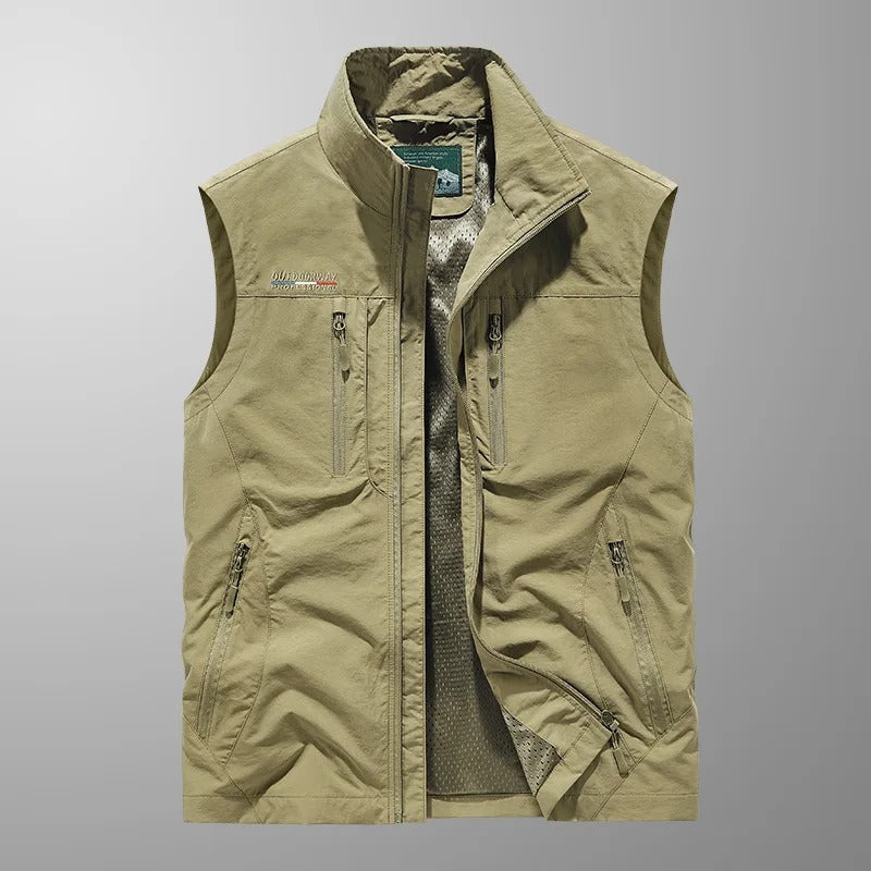 James™ - Gilet cargo respirant multipoches pour activités de plein air