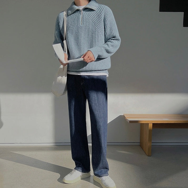 James™ | Quarter-Zip Azure Pullover