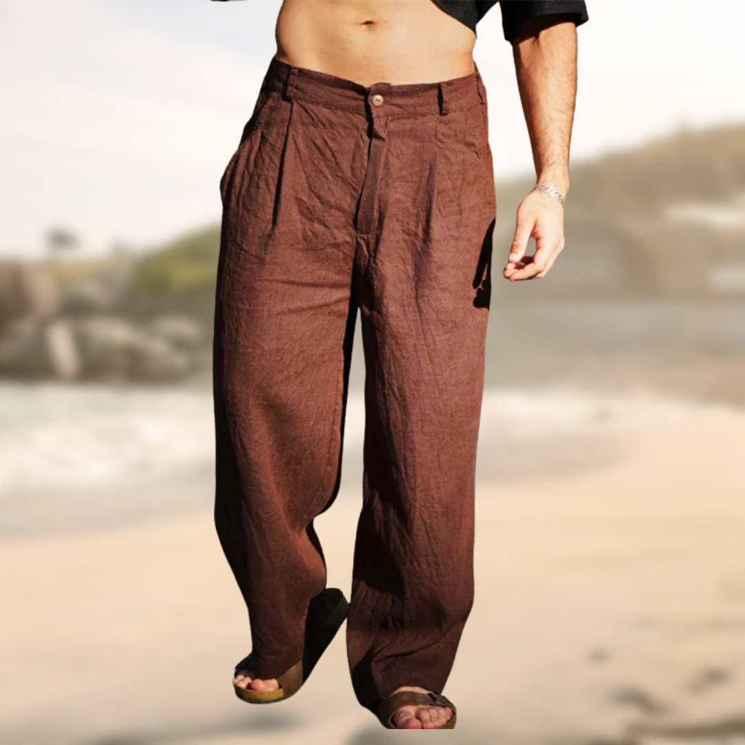 James™ | Wide Leg Linen Pants
