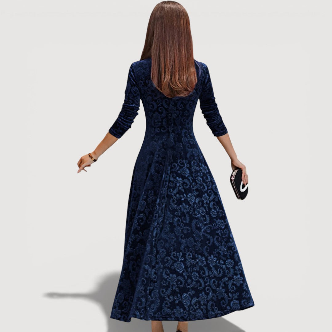 JILLIAN – ELEGANT VELVET DRESS
