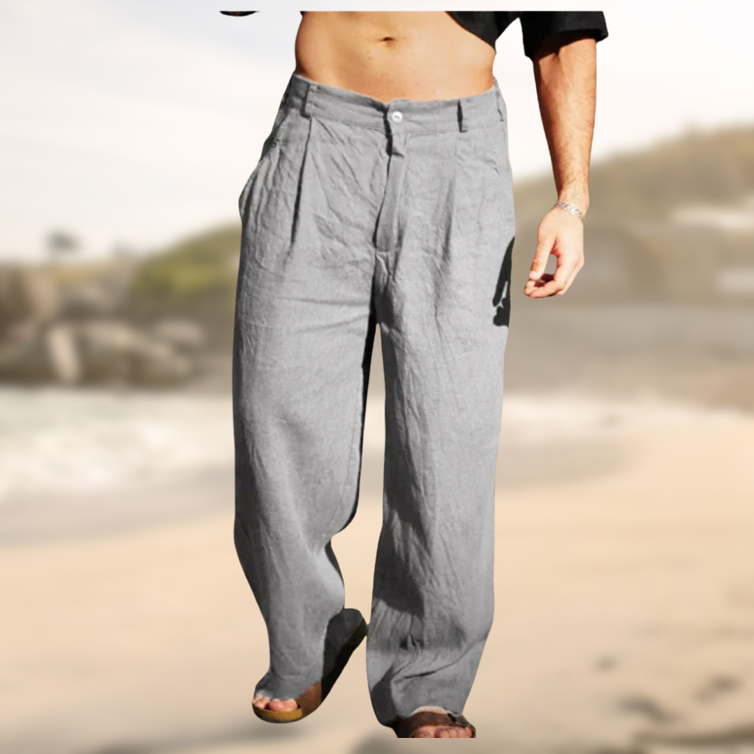James™ | Wide Leg Linen Pants