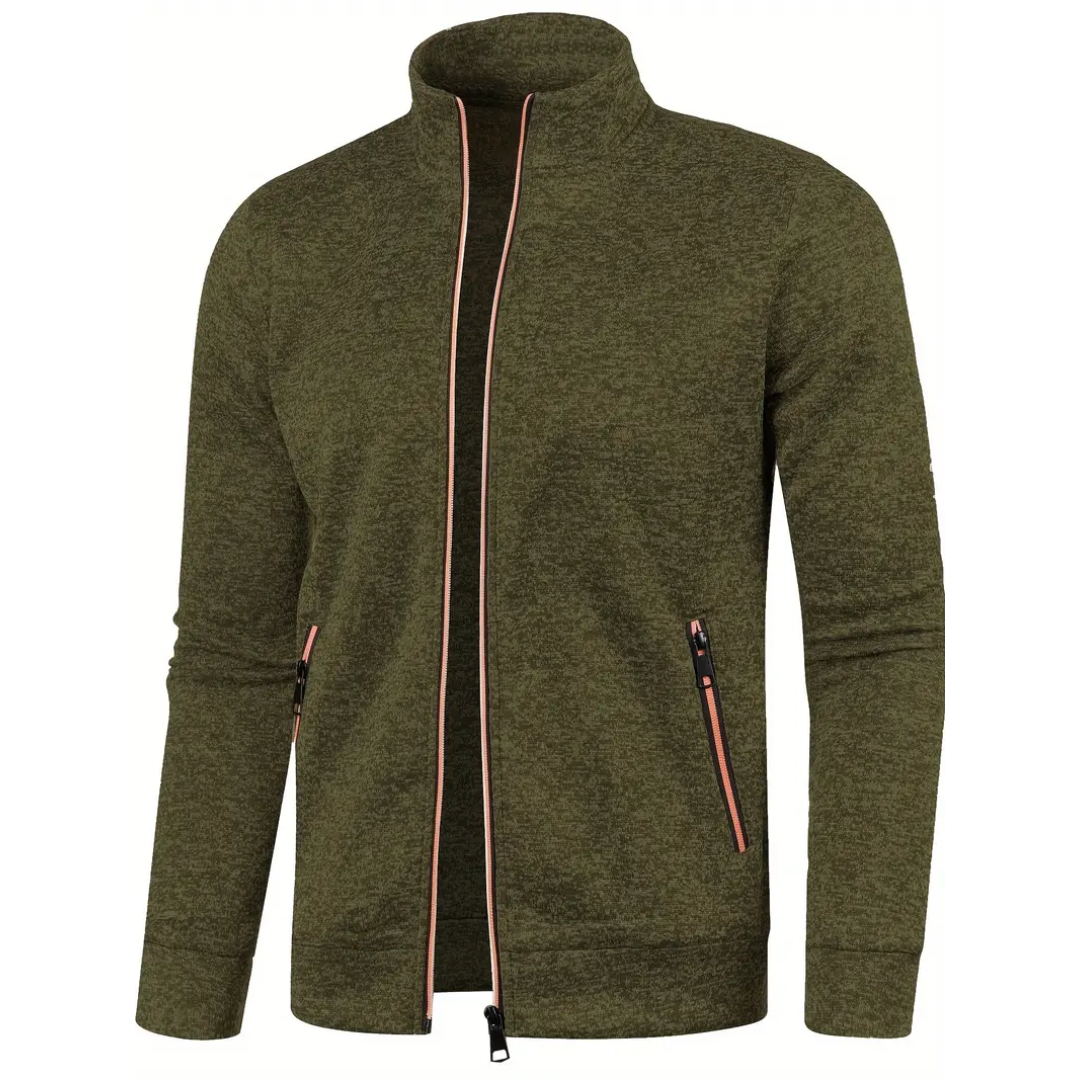 James™ | Classic Zip-Up Knit Jacket