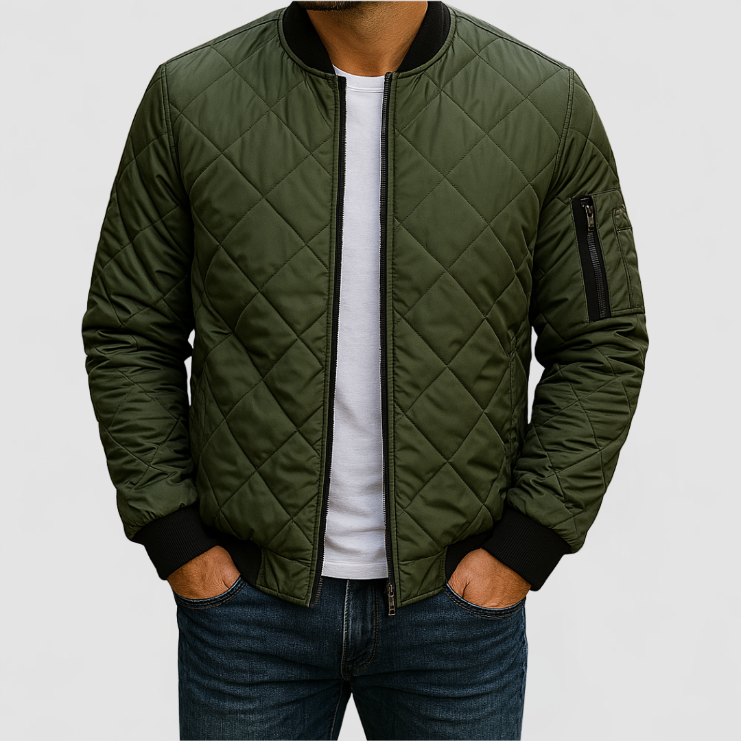 James™ | Cotton Diamond Pattern Jacket