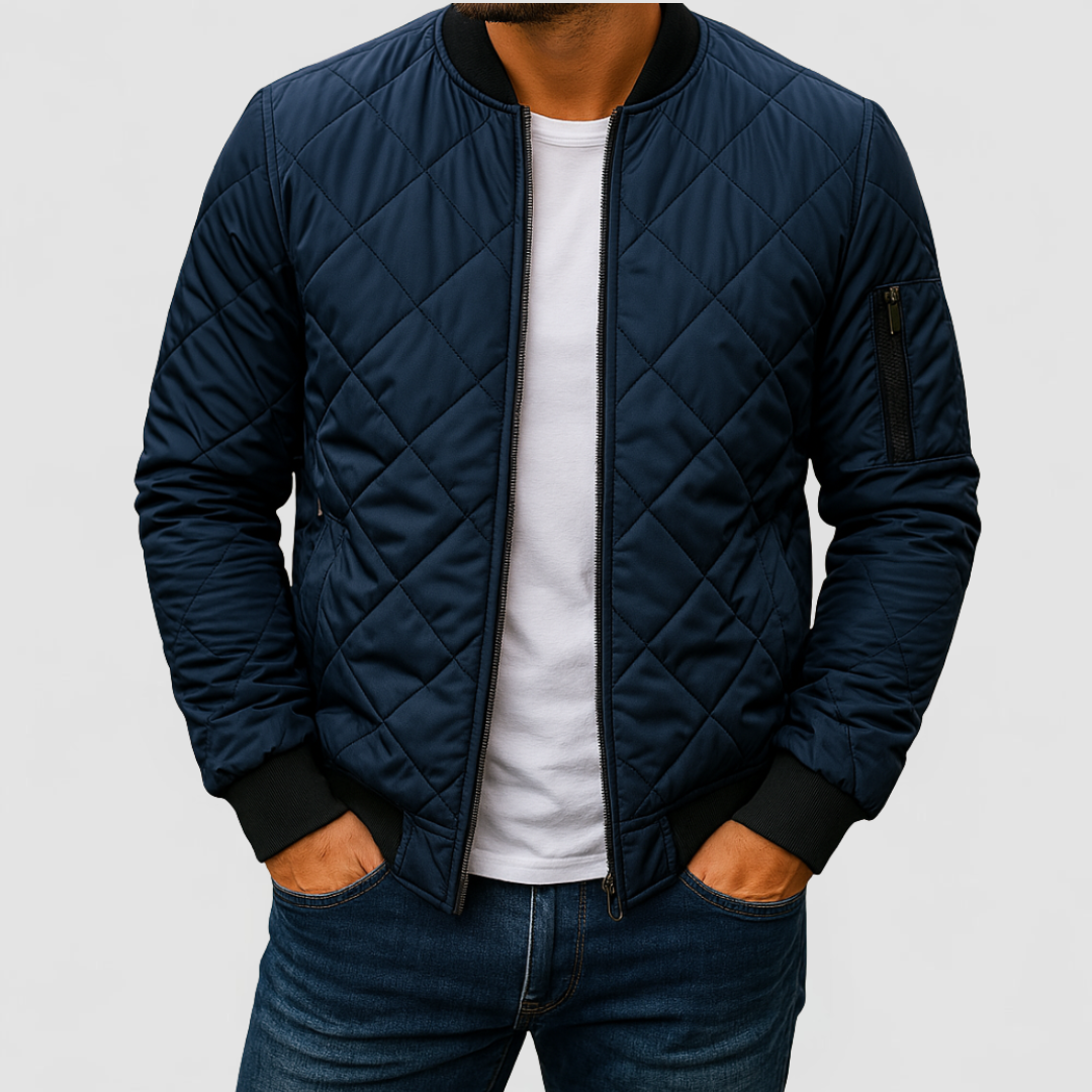 James™ | Cotton Diamond Pattern Jacket