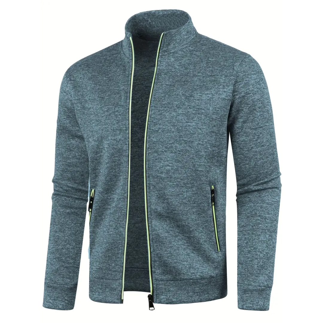 James™ | Classic Zip-Up Knit Jacket