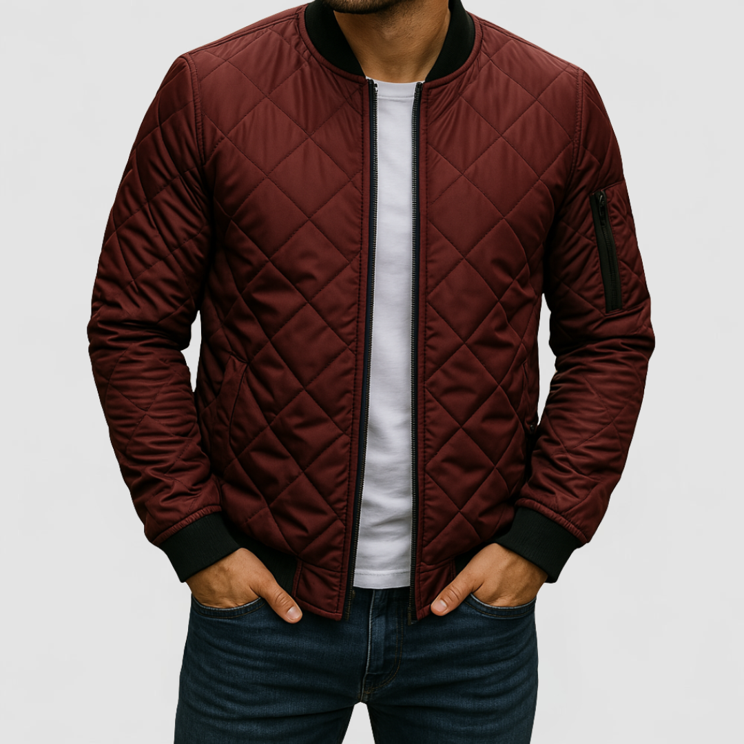 James™ | Cotton Diamond Pattern Jacket