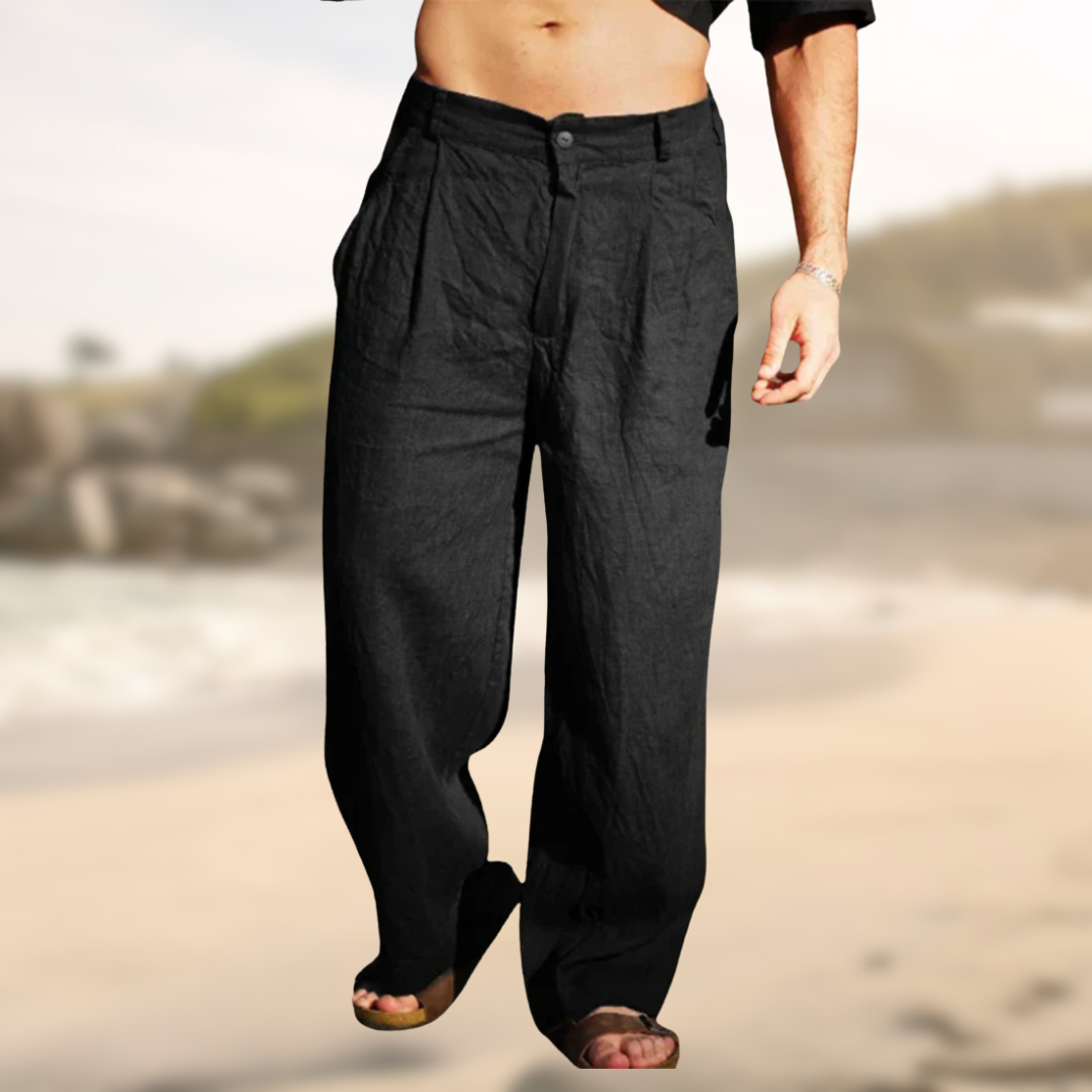 James™ | Wide Leg Linen Pants