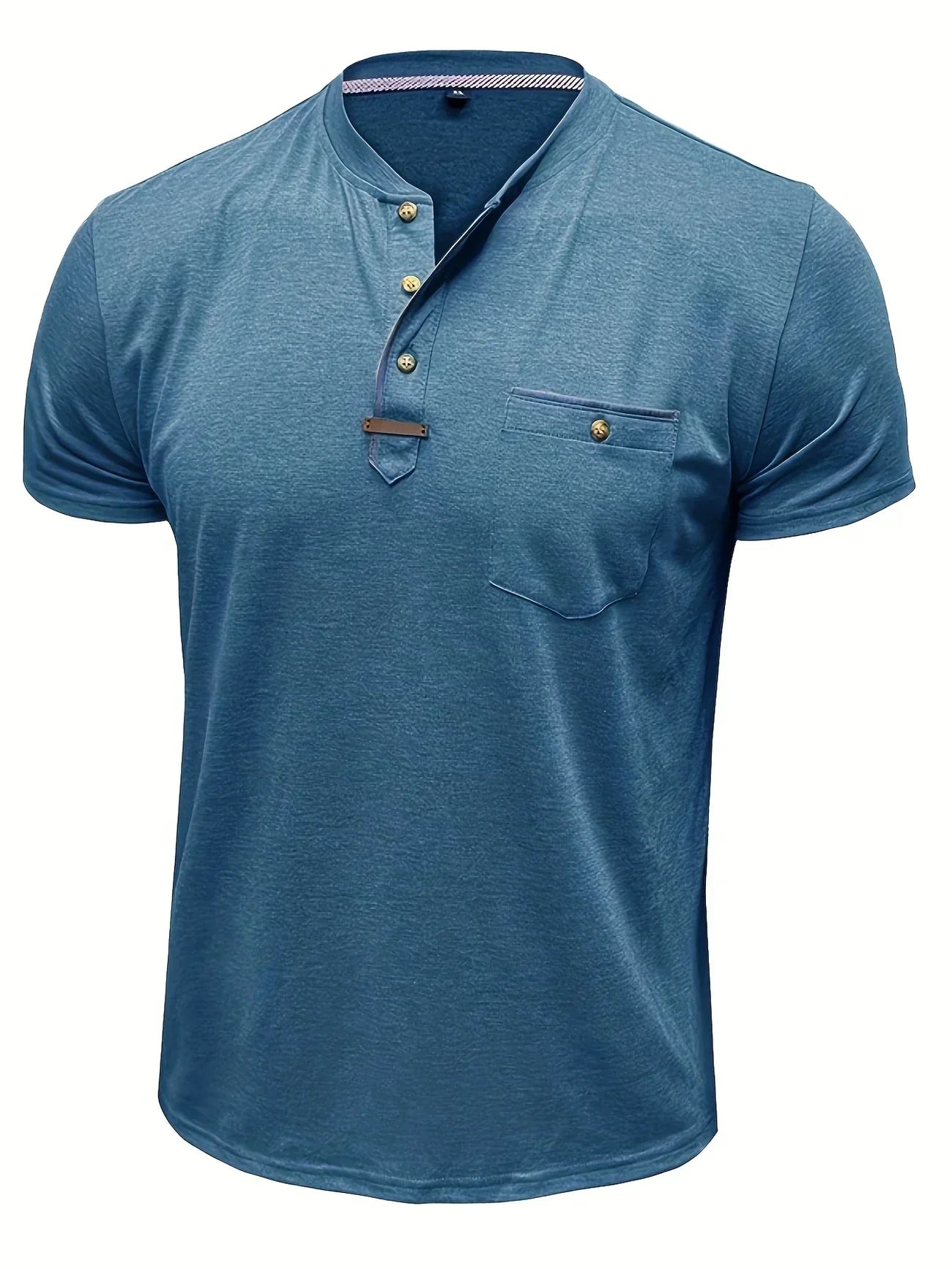 James™ | Elegant Round Neck T-shirt with Pocket
