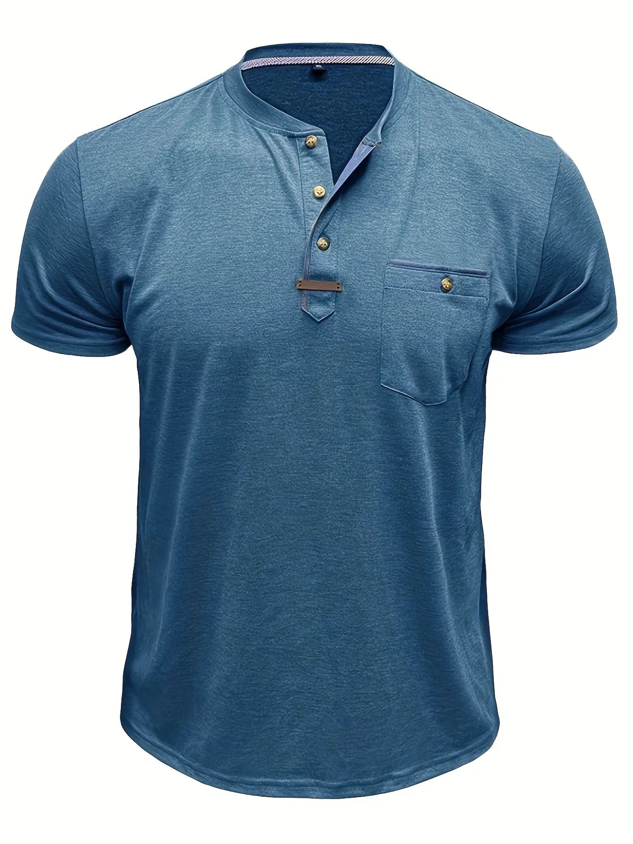 James™ | Elegant Round Neck T-shirt with Pocket