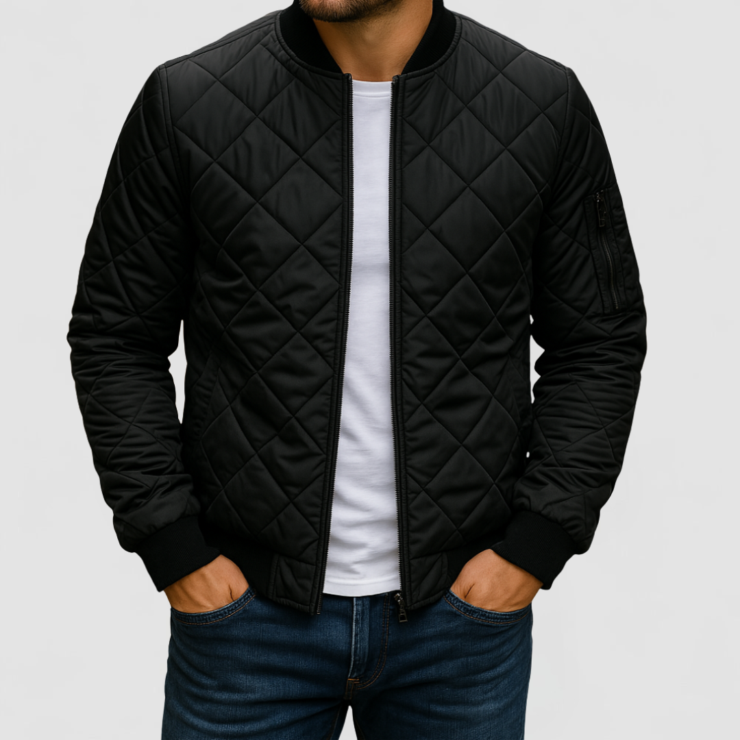James™ | Cotton Diamond Pattern Jacket