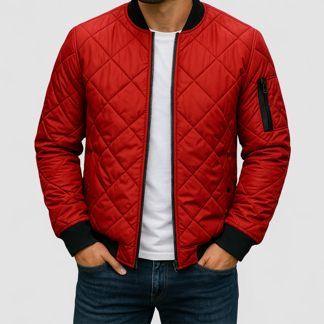 James™ | Cotton Diamond Pattern Jacket