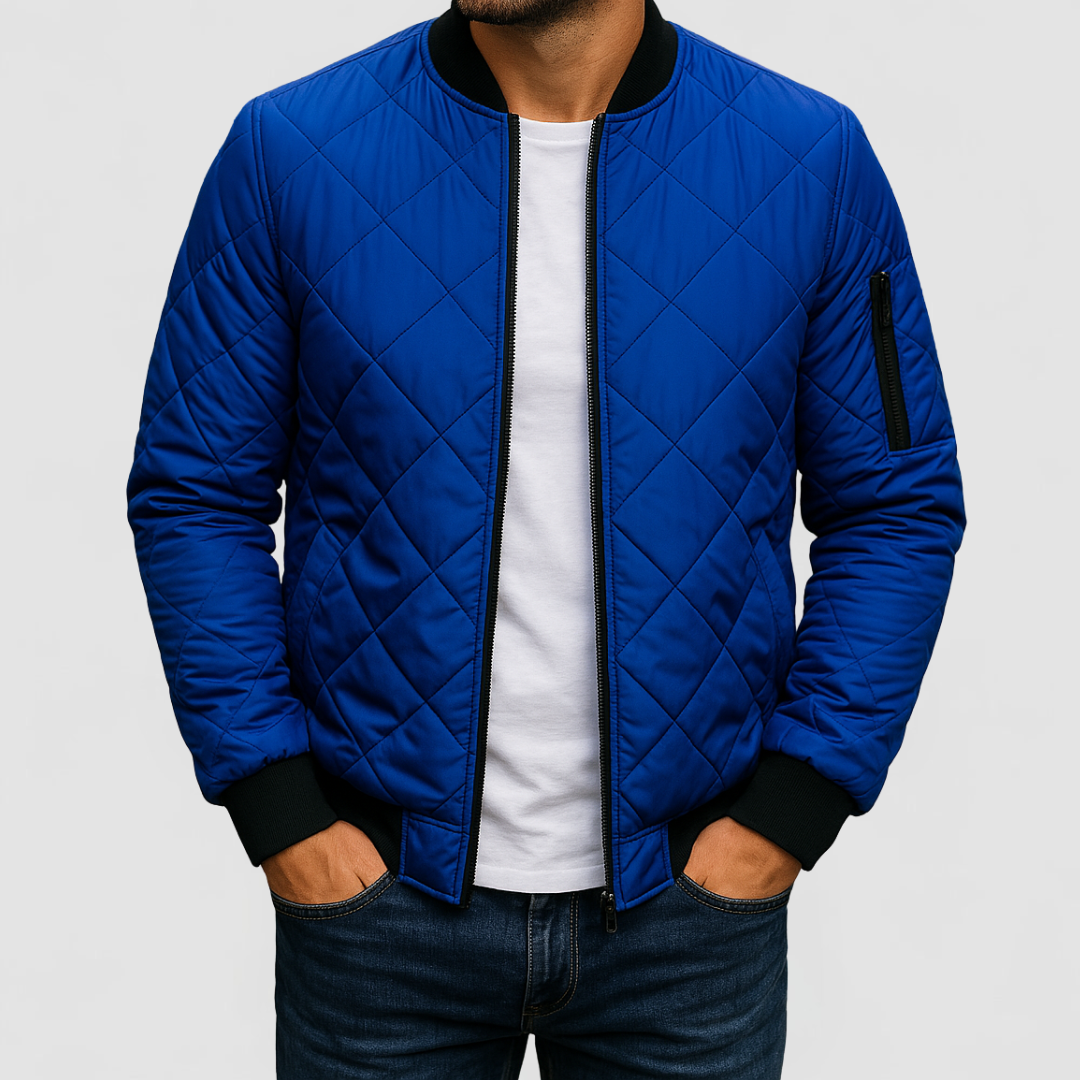 James™ | Cotton Diamond Pattern Jacket