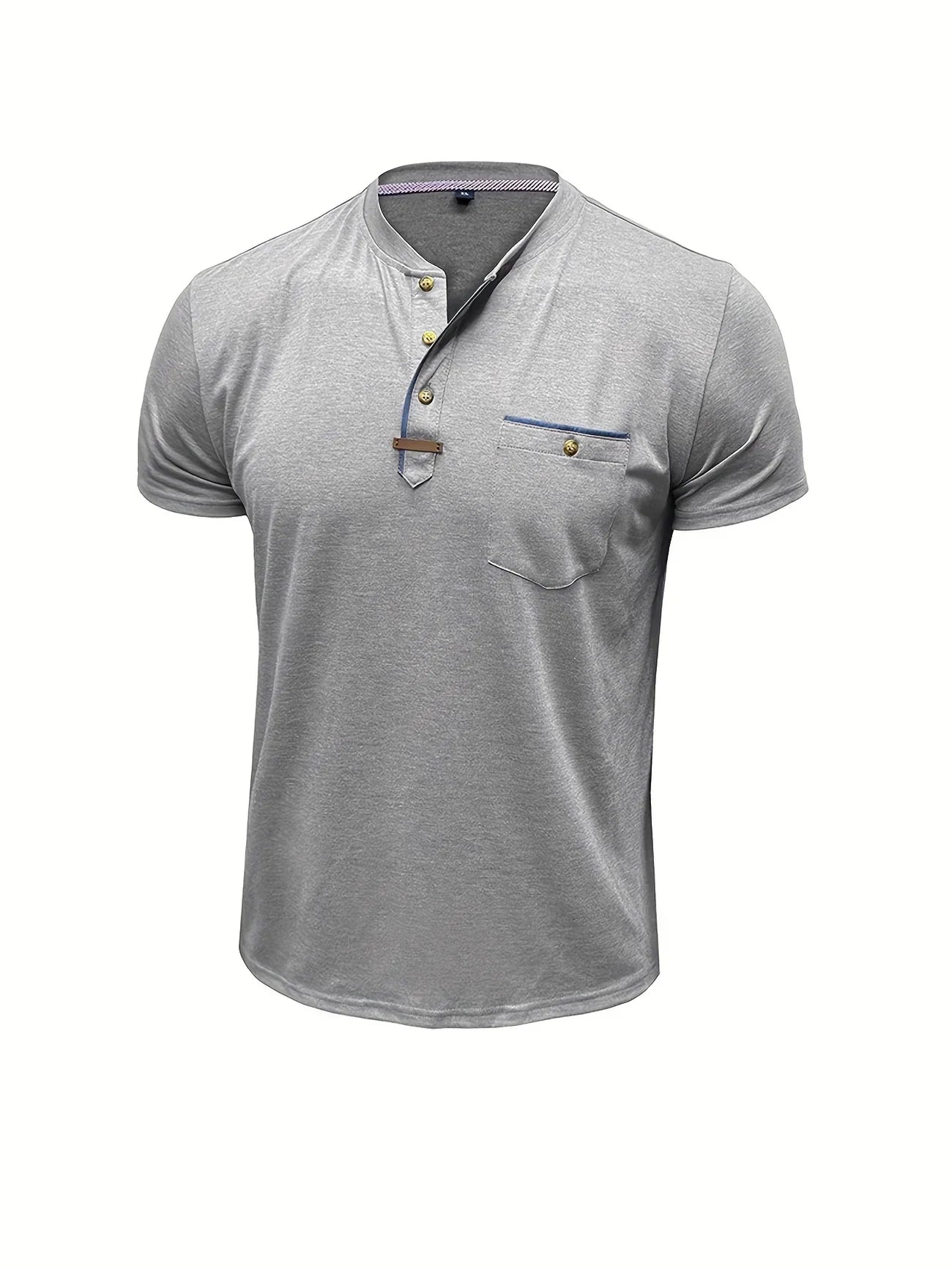 James™ | Elegant Round Neck T-shirt with Pocket