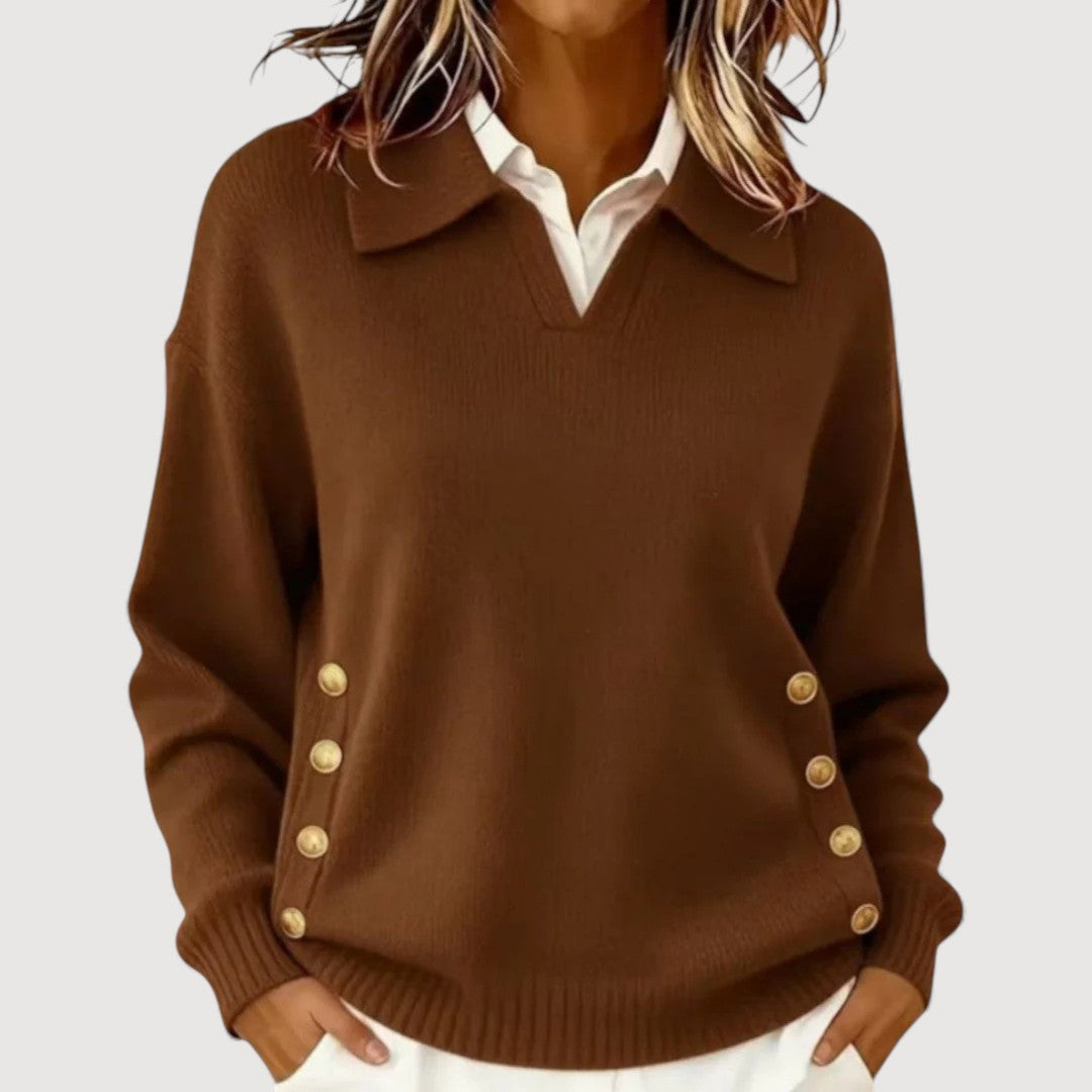 AIRA – BUTTON DETAIL SWEATER