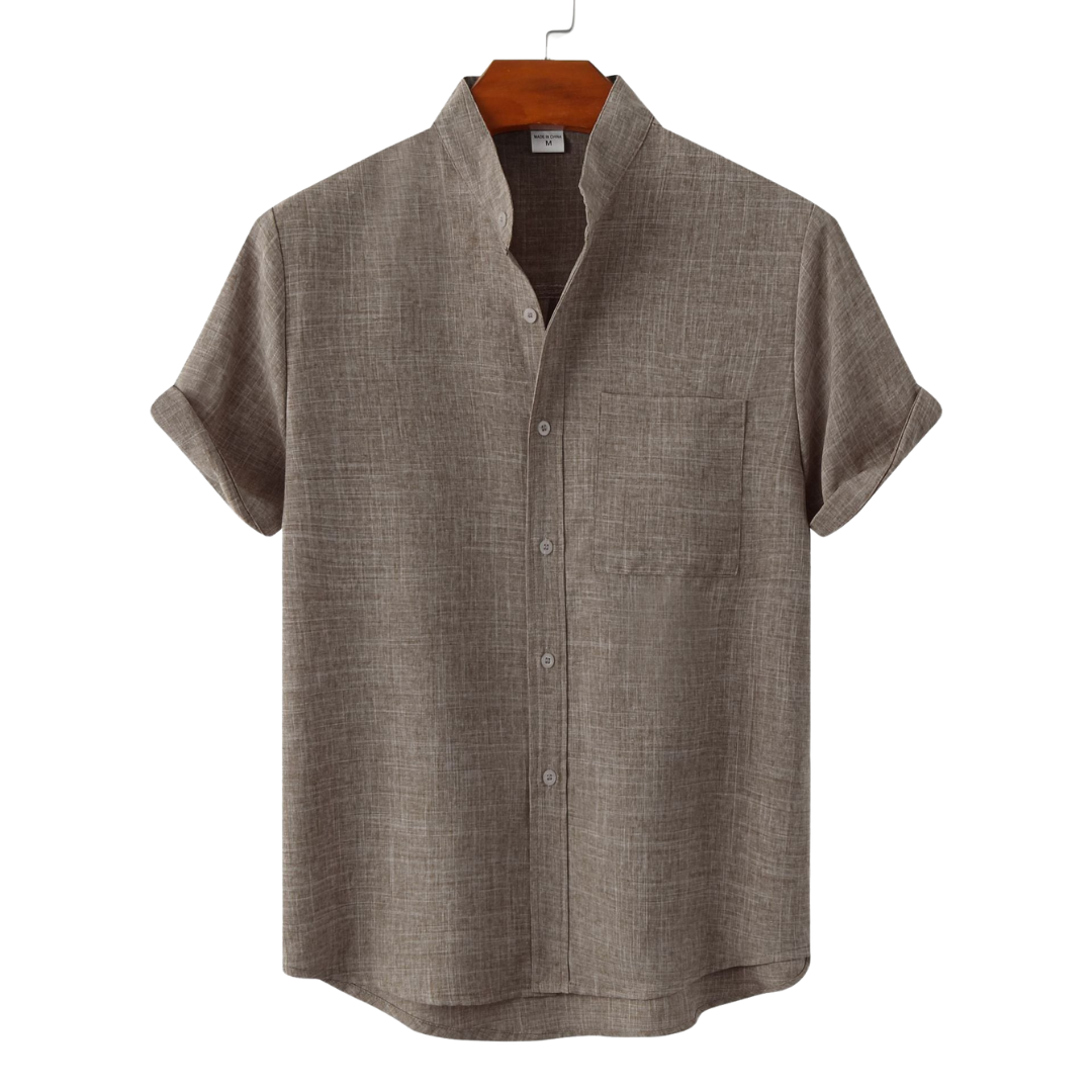 James™ | Solid Cotton Shirt with Buttons