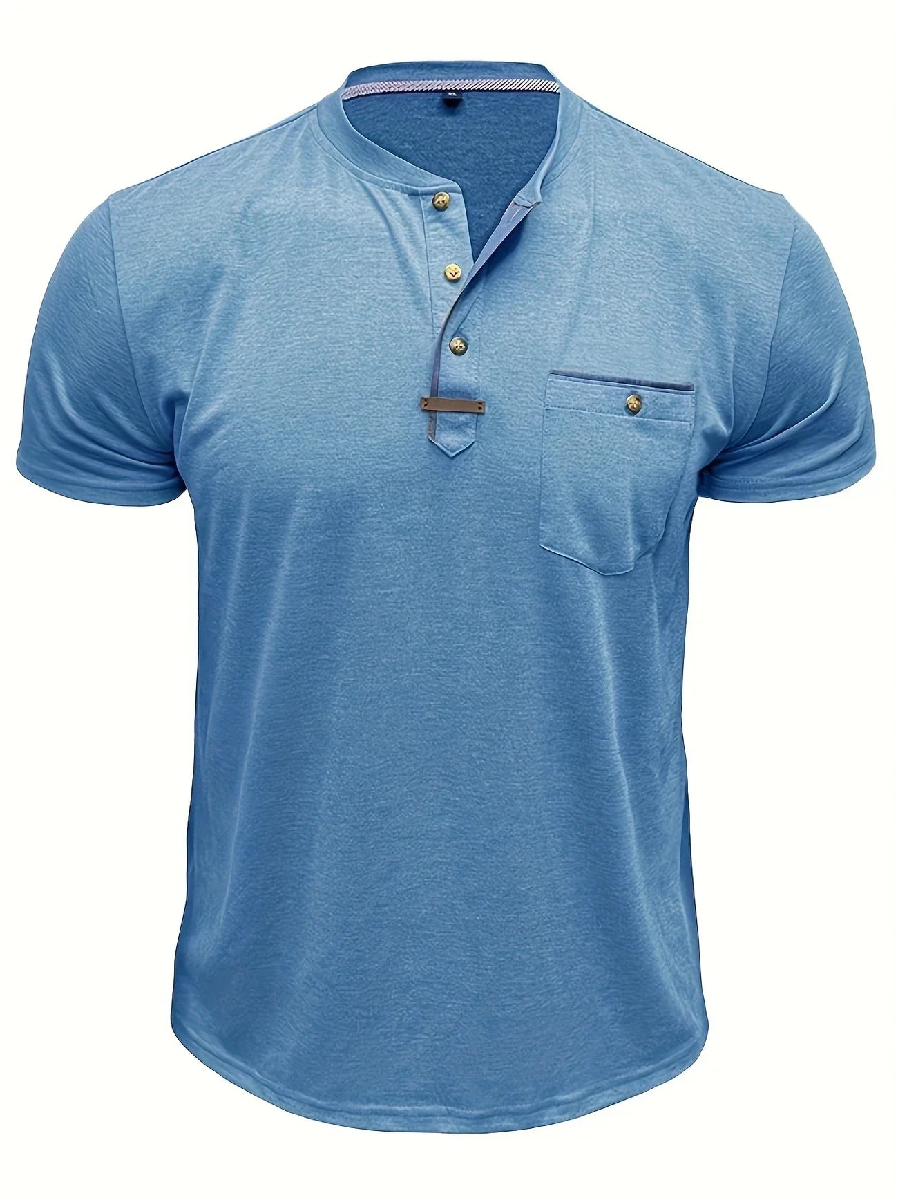 James™ | Elegant Round Neck T-shirt with Pocket