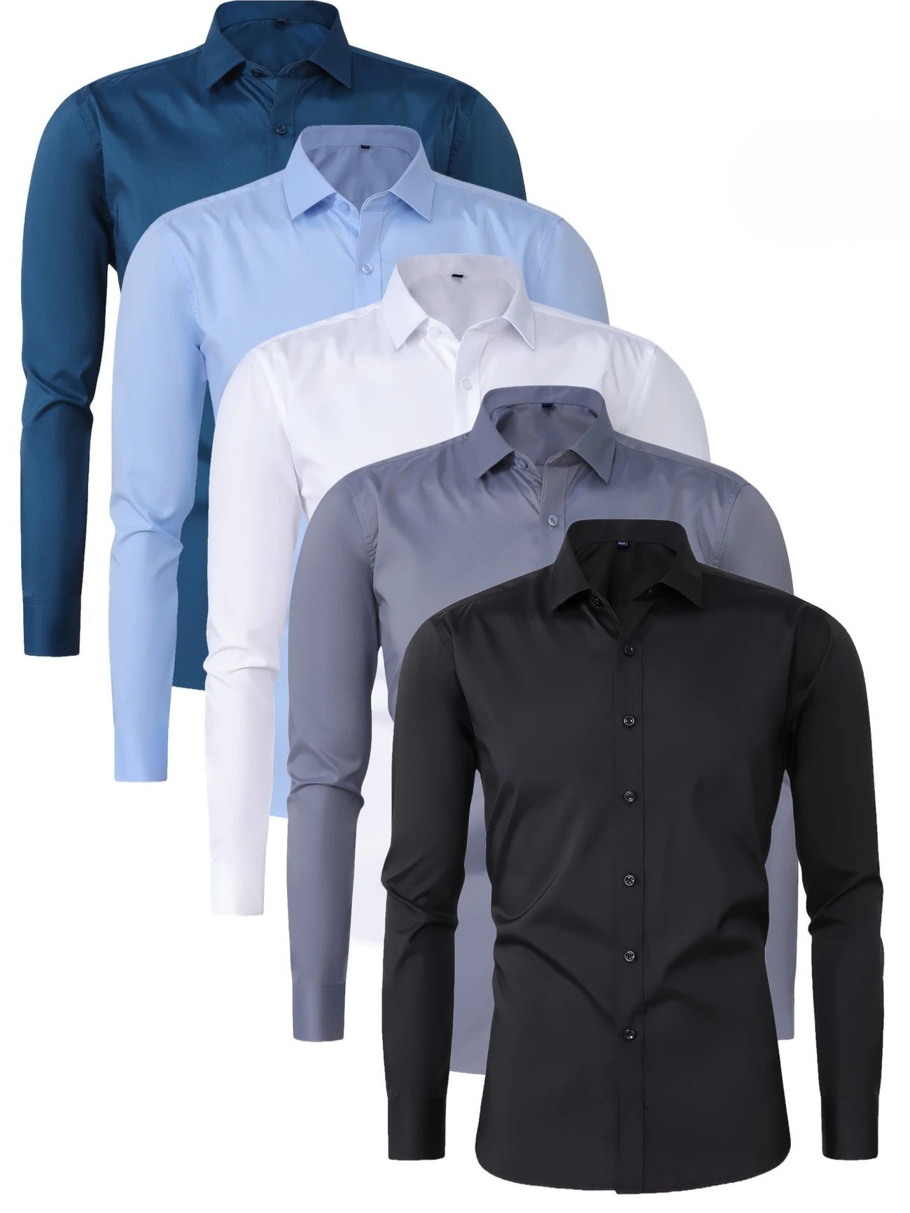 James™ | Elegant Long Sleeve Button-Up Shirt