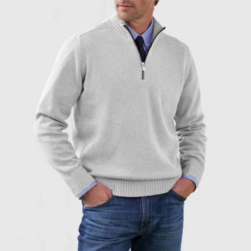 James™ | Elegant Men's Quarter-Zip Pullover