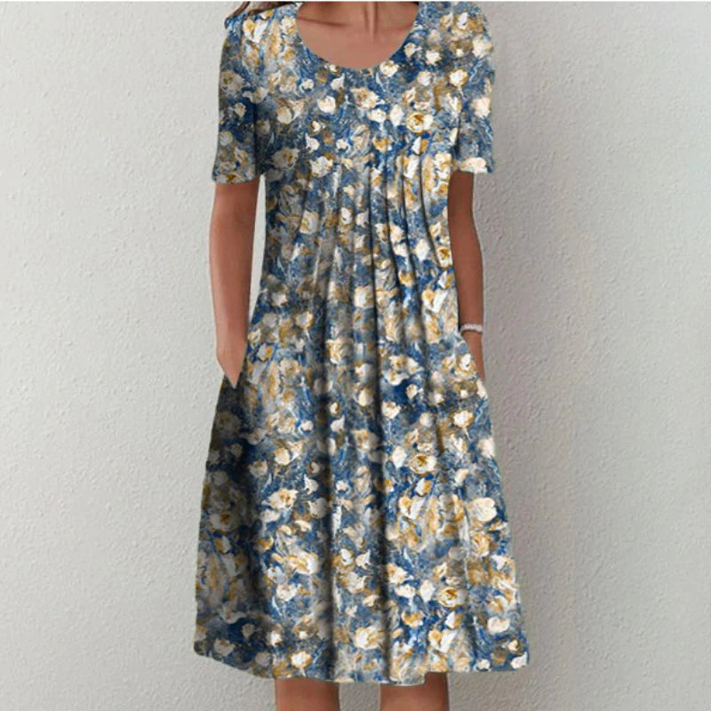 Ava™ | Stylish and Casual Floral Dress with Pockets
