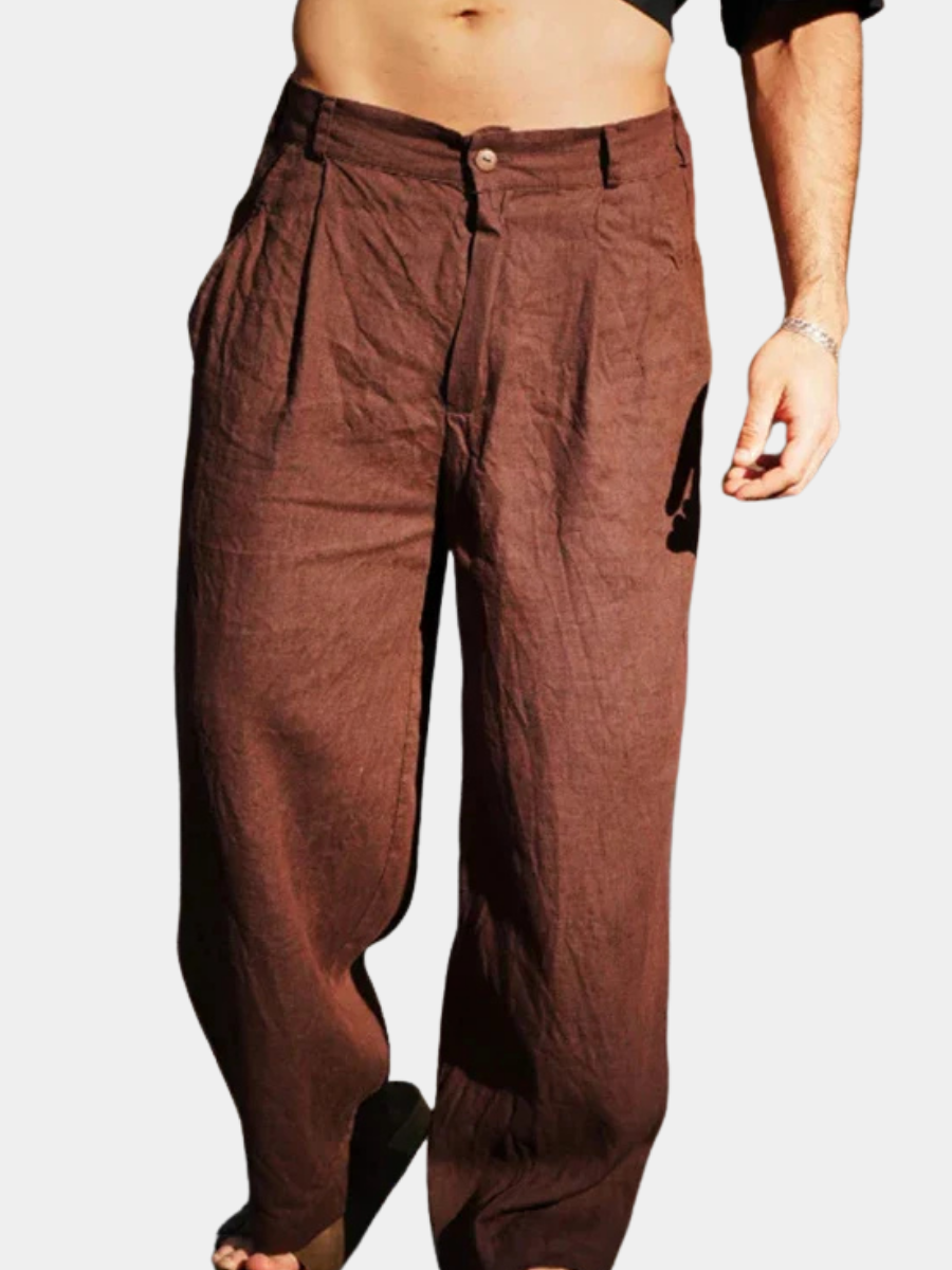 James™ | Wide Leg Linen Pants
