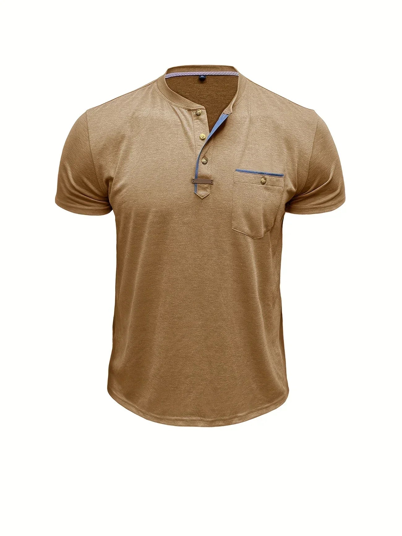 James™ | Elegant Round Neck T-shirt with Pocket