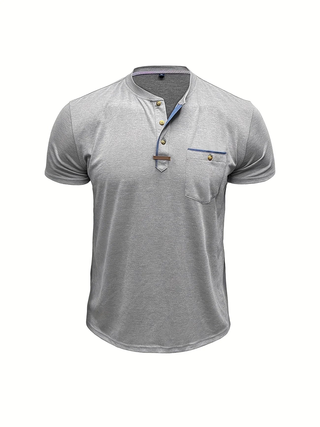 James™ | Elegant Round Neck T-shirt with Pocket