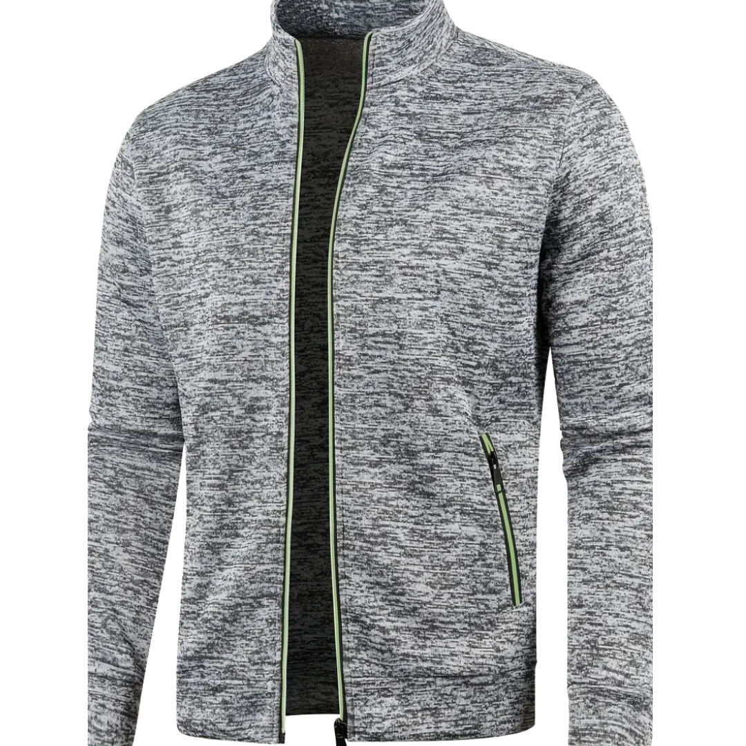 James™ | Classic Zip-Up Knit Jacket