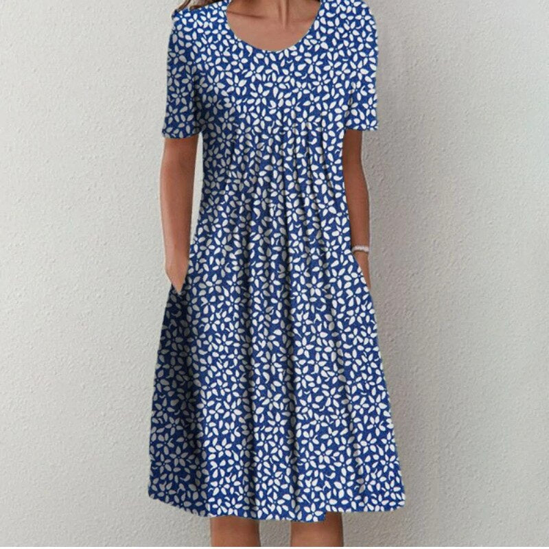 Ava™ | Stylish and Casual Floral Dress with Pockets