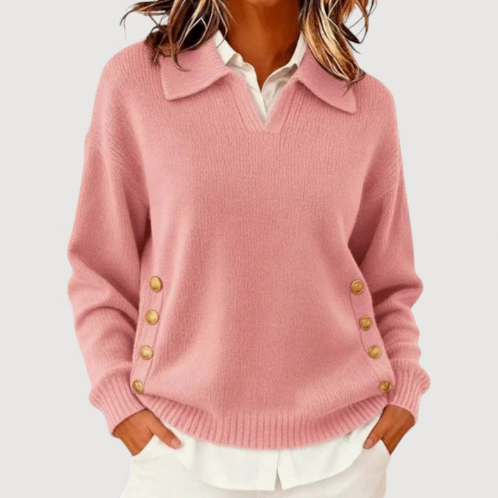 AIRA – BUTTON DETAIL SWEATER