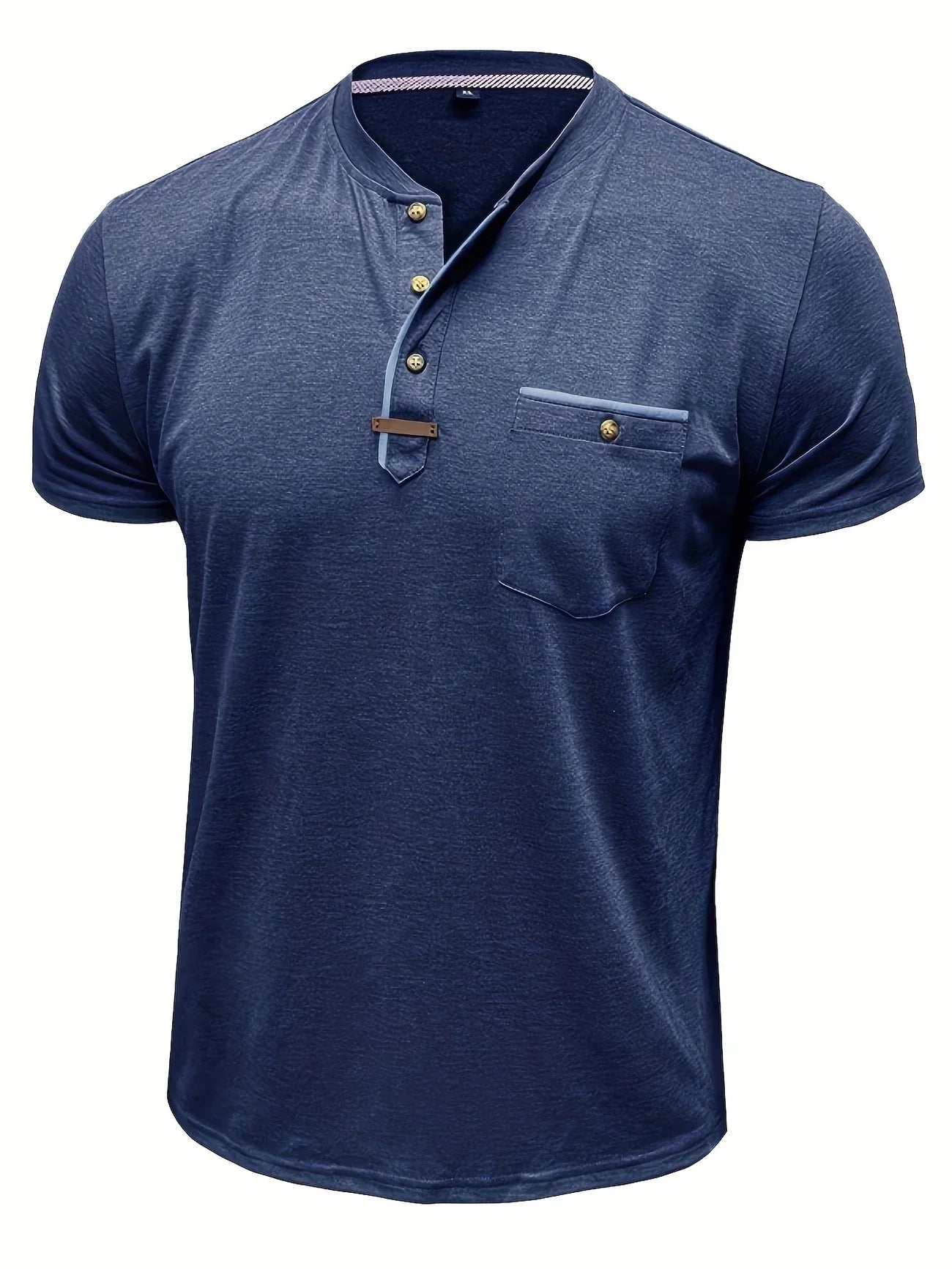 James™ | Elegant Round Neck T-shirt with Pocket
